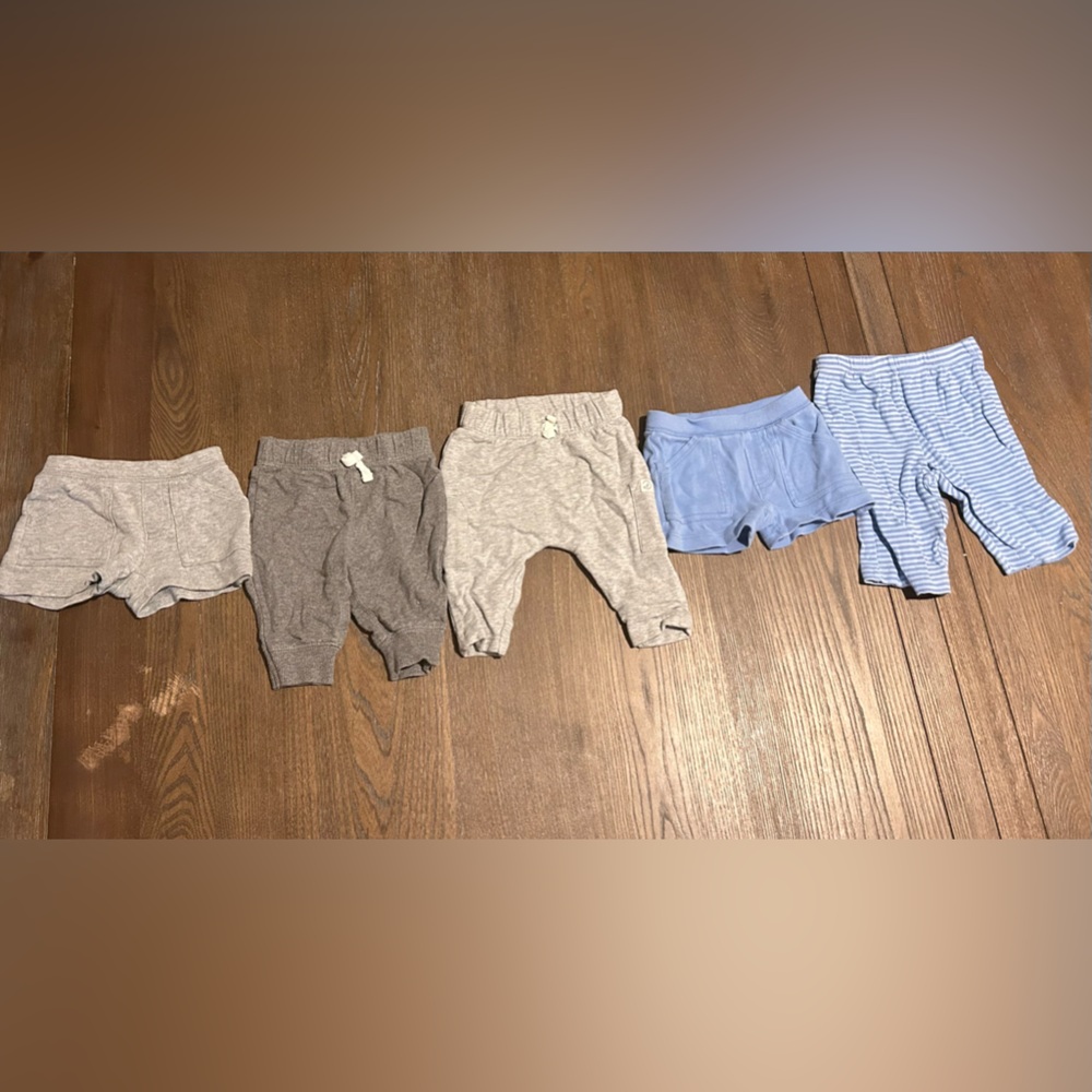 5-Piece Mixed Leggings and Shorts Set from Carter’s – Size 3 Months
